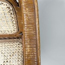 Poltrone in rattan e paglia, 1960 ca.