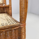 Poltrone in rattan e paglia, 1960 ca.