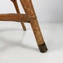 Poltrone in rattan e paglia, 1960 ca.