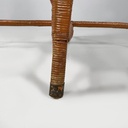 Poltrone in rattan e paglia, 1960 ca.