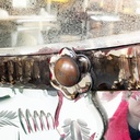 Specchio da parete con acidature, 1900 ca.