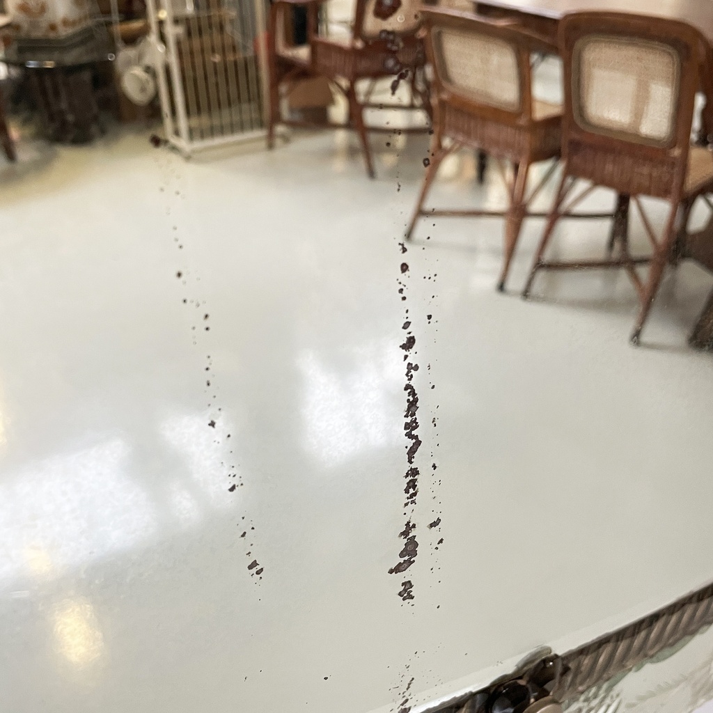 Specchio da parete con acidature, 1900 ca.