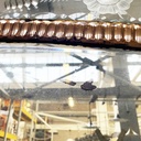 Specchio da parete con acidature, 1900 ca.