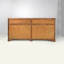 Credenza in legno con vetri colorati, 1930 ca.