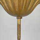 Lampadario in vetro rosa e trasparente, primi del 1900 ca.