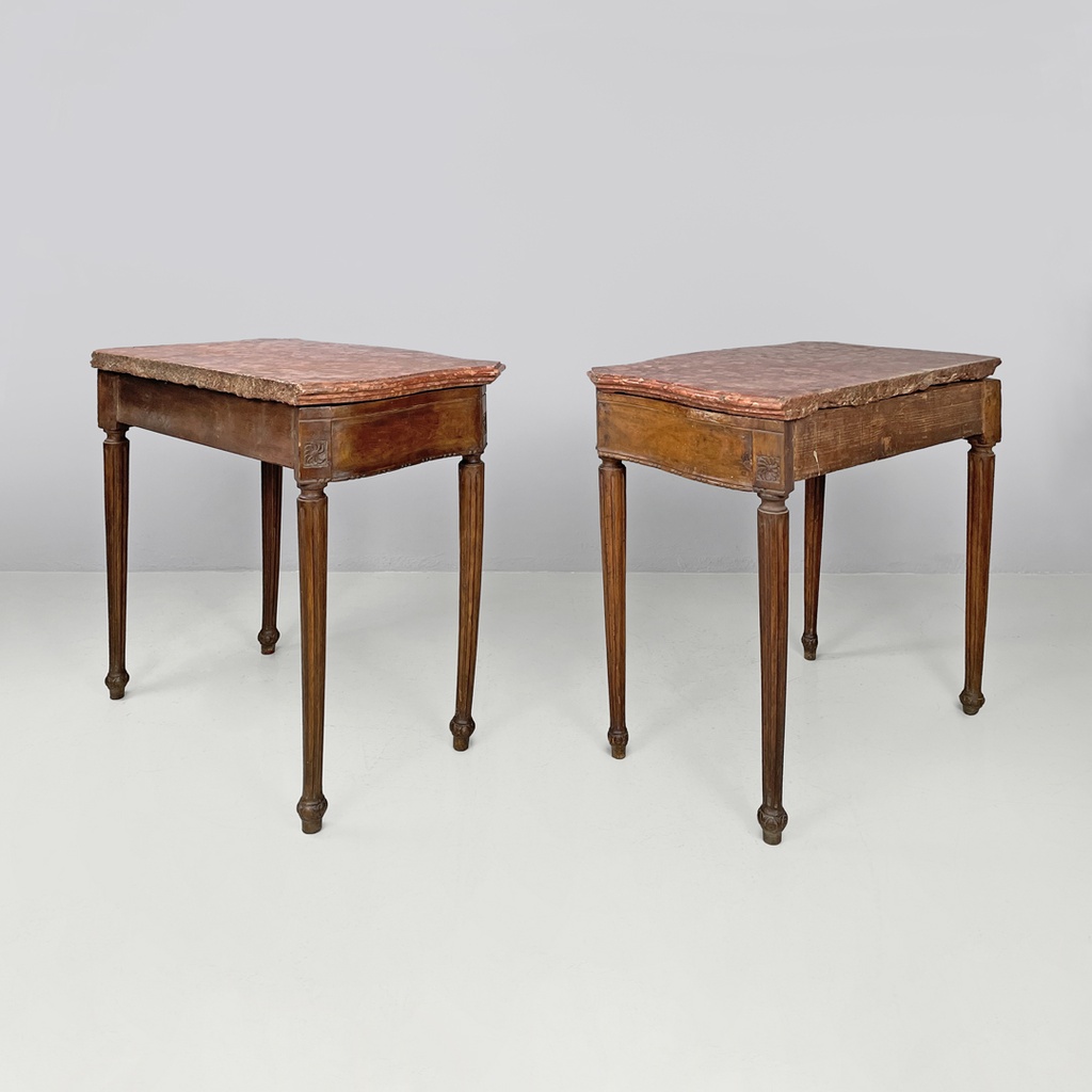 Consolle in marmo e legno, 1600 ca.