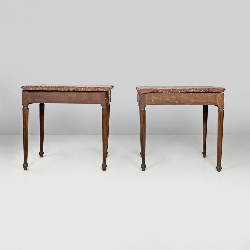 Consolle in marmo e legno, 1600 ca.