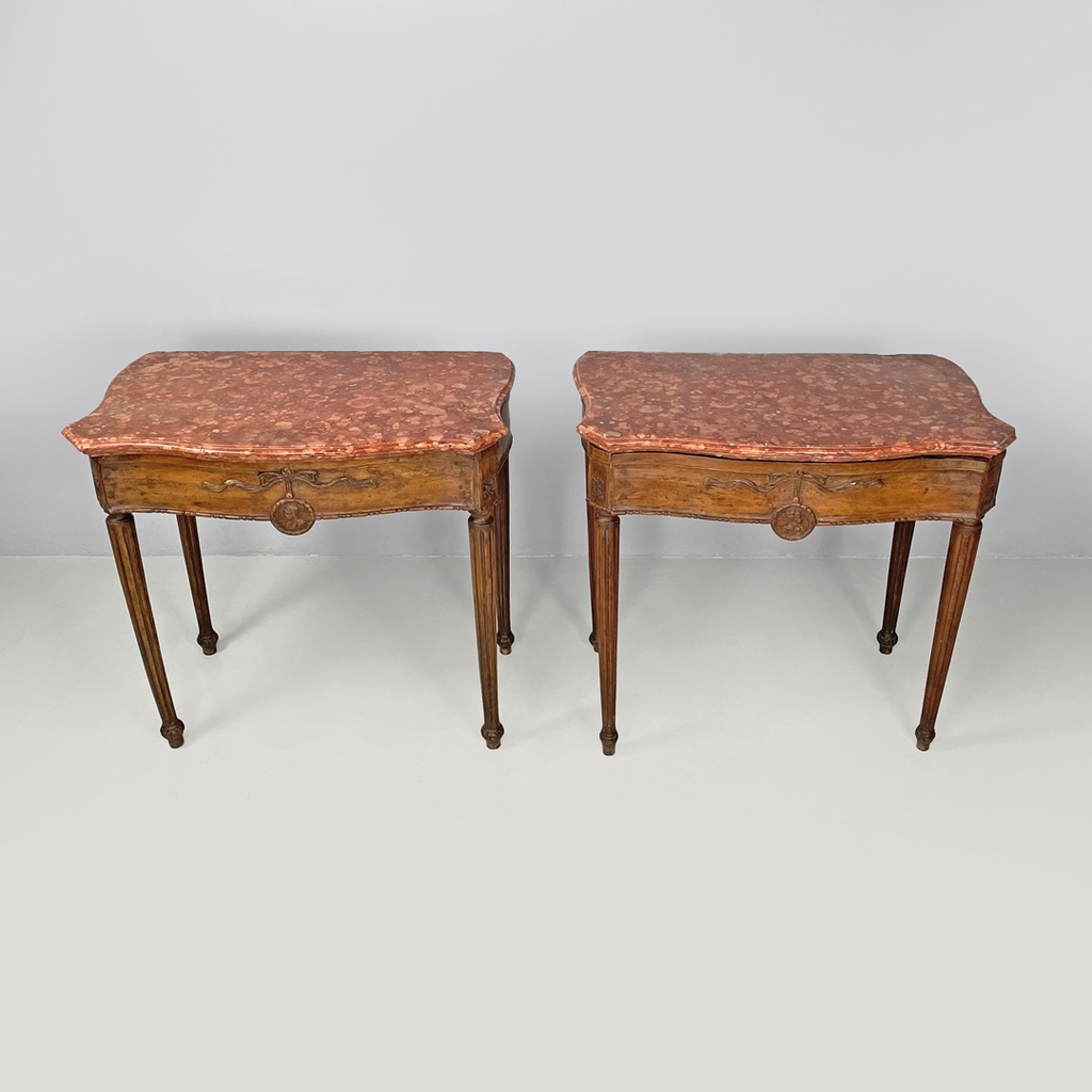 Consolle in marmo e legno, 1600 ca.