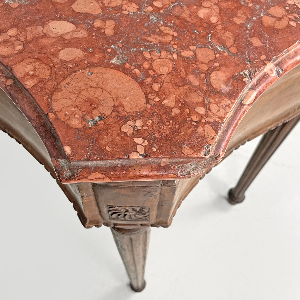 Consolle in marmo e legno, 1600 ca.