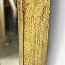 Specchio da parete in ottone con fregi, 1950 ca.