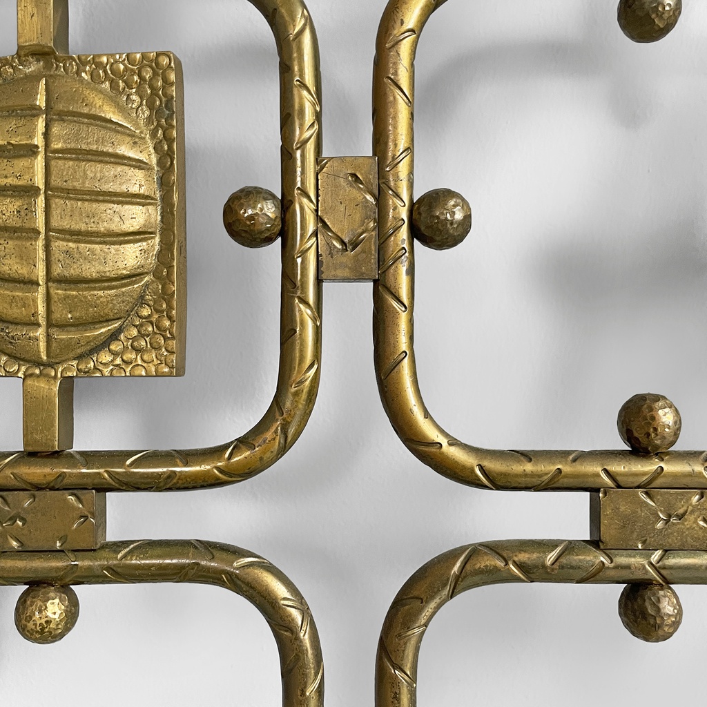 Testiera del letto di Osvaldo Borsani e Arnaldo Pomodoro per Atelier Borsani Varedo, 1950 ca.