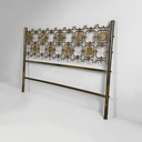 Testiera del letto di Osvaldo Borsani e Arnaldo Pomodoro per Atelier Borsani Varedo, 1950 ca.