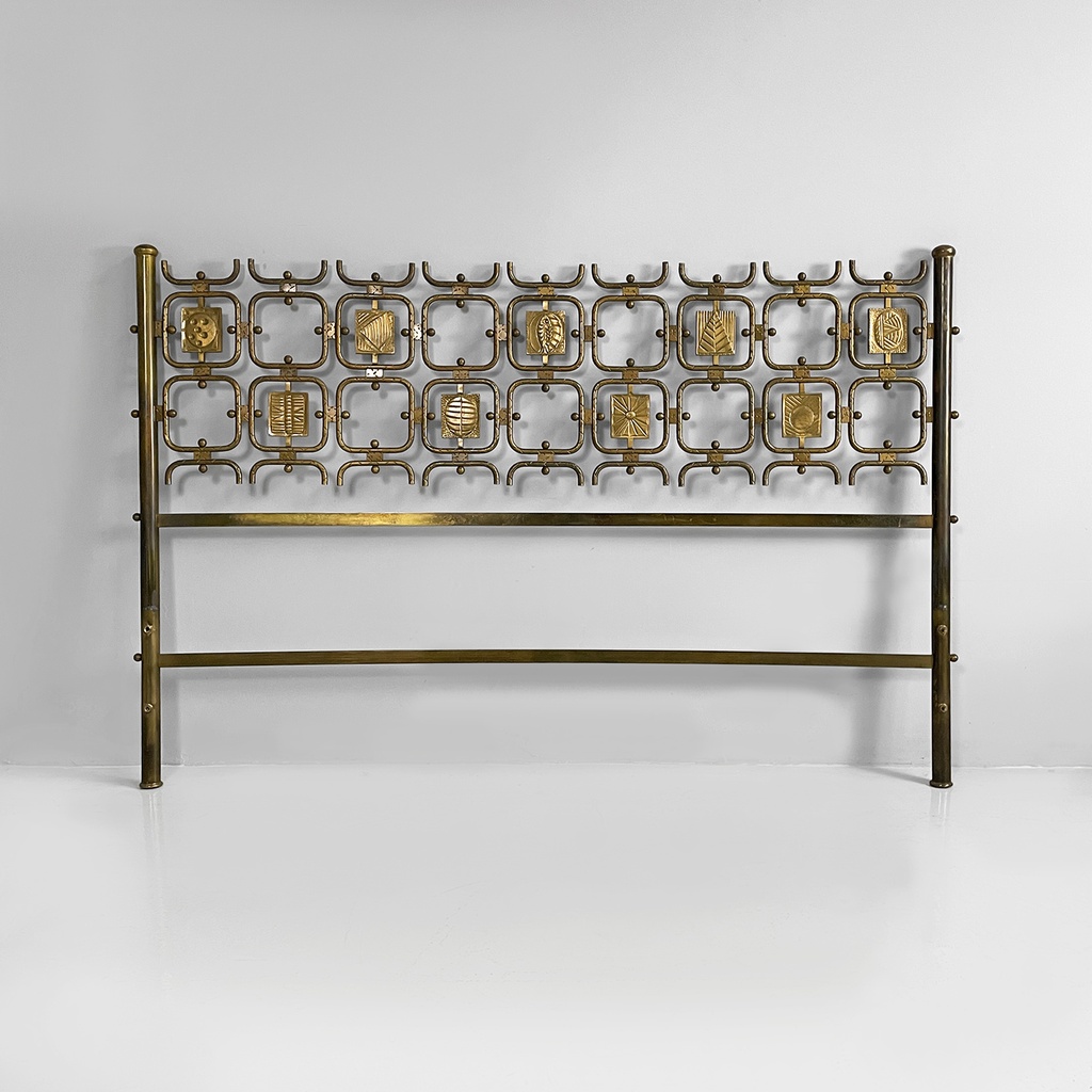 Testiera del letto di Osvaldo Borsani e Arnaldo Pomodoro per Atelier Borsani Varedo, 1950 ca.