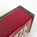 Red plastic and white writing cinema or theater sign, 1960s