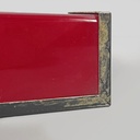 Red plastic and white writing cinema or theater sign, 1960s