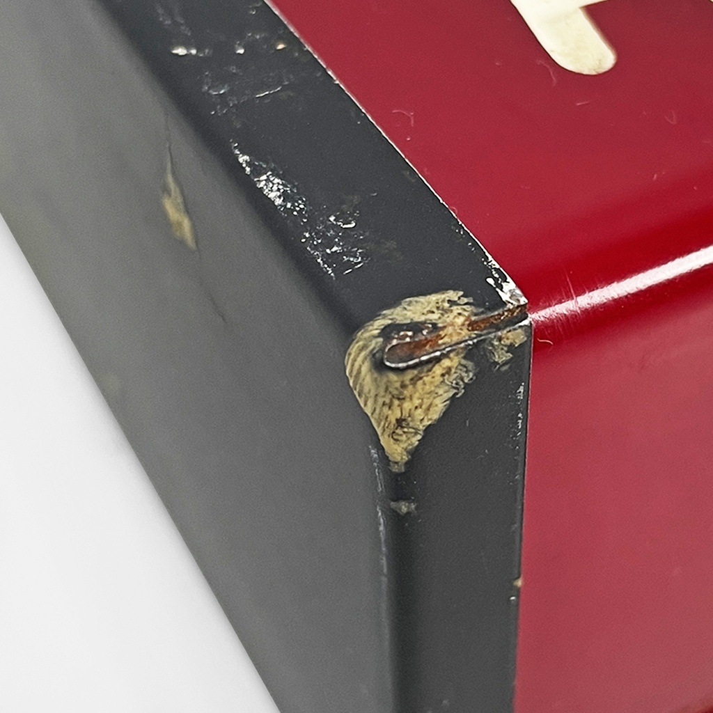 Red plastic and white writing cinema or theater sign, 1960s