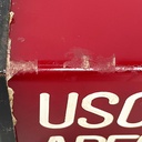 Red plastic and white writing cinema or theater sign, 1960s