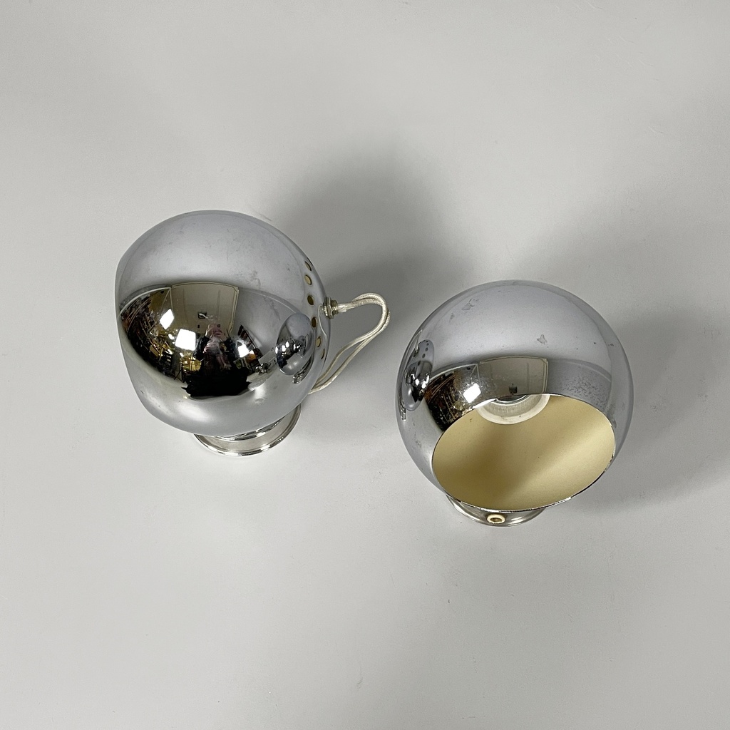 Applique orientabili in acciaio, 1970 ca.