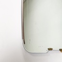 Specchio da parete con dettagli in ottone, 1940 ca.