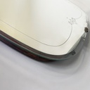 Specchio da parete con dettagli in ottone, 1940 ca.