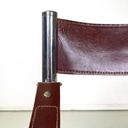 Sedie in pelle marrone di D.I.D., 1970 ca.