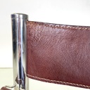 Sedie in pelle marrone di D.I.D., 1970 ca.