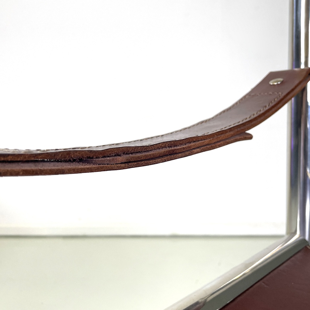 Sedie in pelle marrone di D.I.D., 1970 ca.