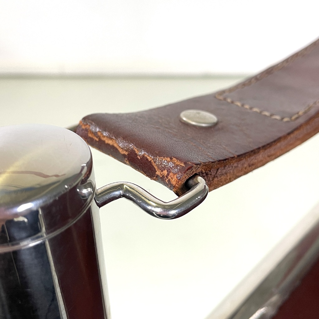 Sedie in pelle marrone di D.I.D., 1970 ca.