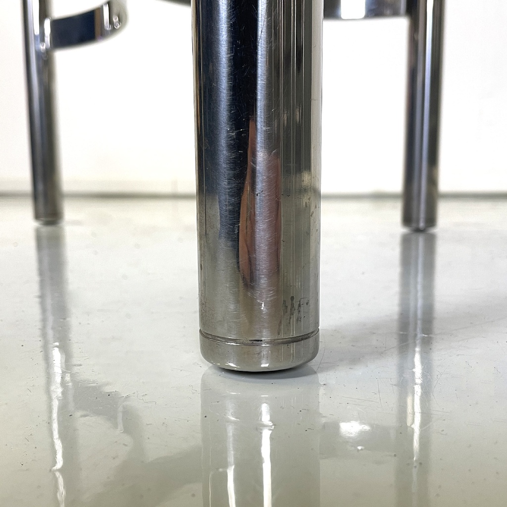 Sedie in pelle marrone di D.I.D., 1970 ca.