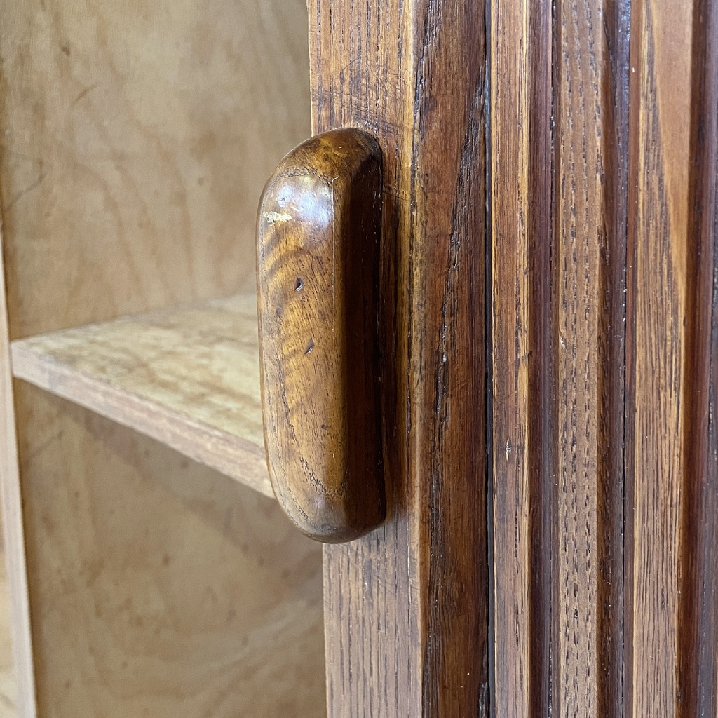 Sideboard in legno con apertura a serrandina, 1920 ca.