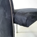 Sedie in velluto blu, 1980 ca.