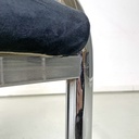 Sedie in velluto blu, 1980 ca.