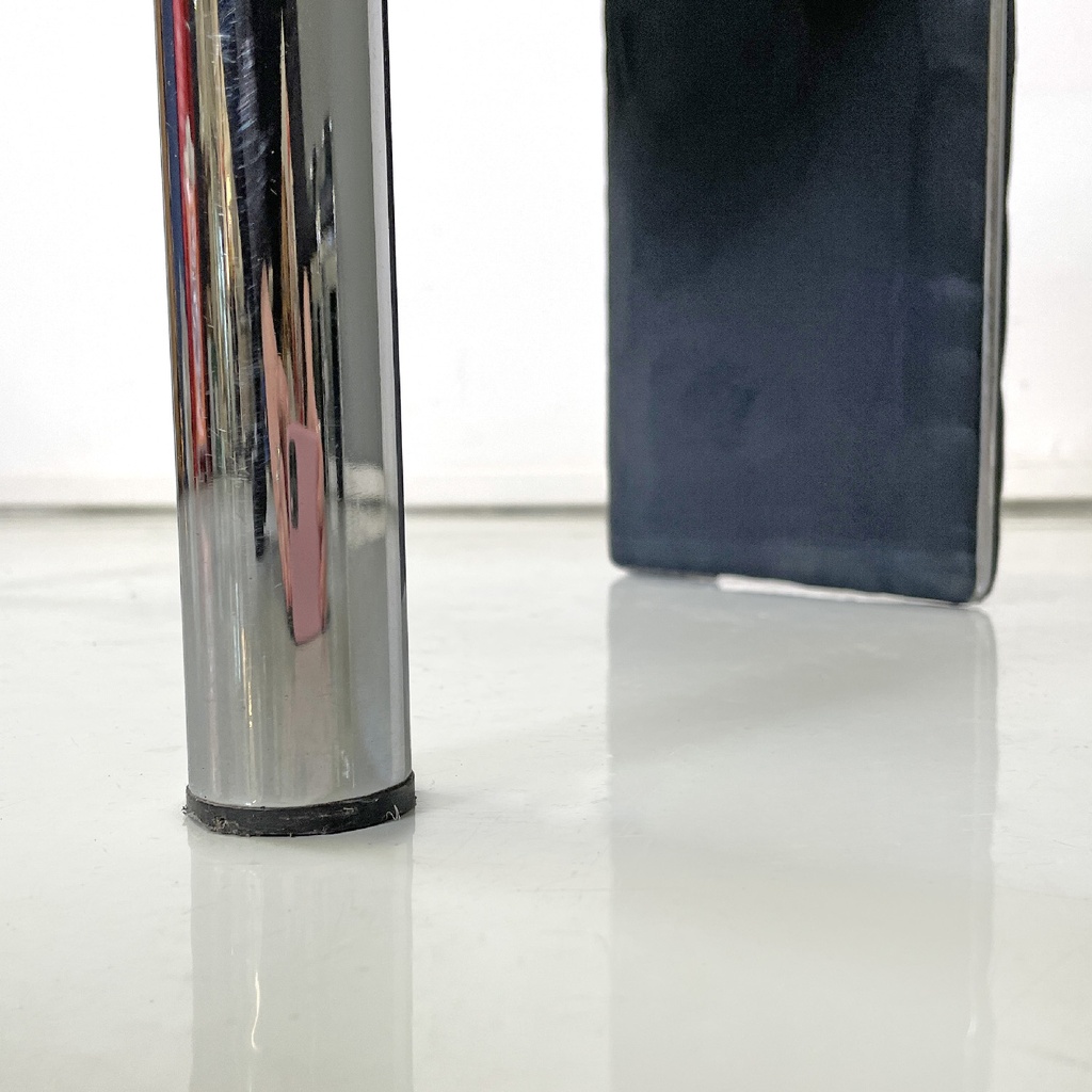 Sedie in velluto blu, 1980 ca.