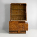 Credenza con vetrina in legno, 1920 ca.