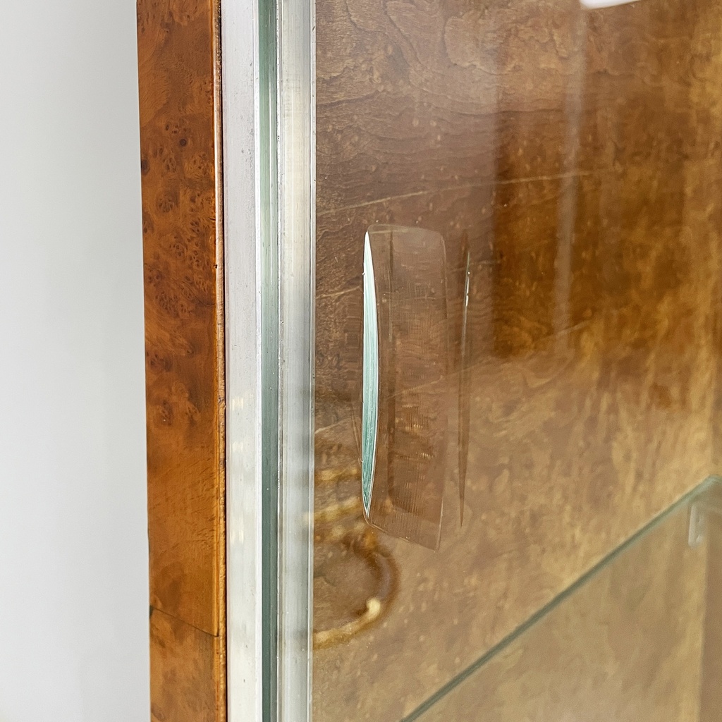 Credenza con vetrina in legno, 1920 ca.