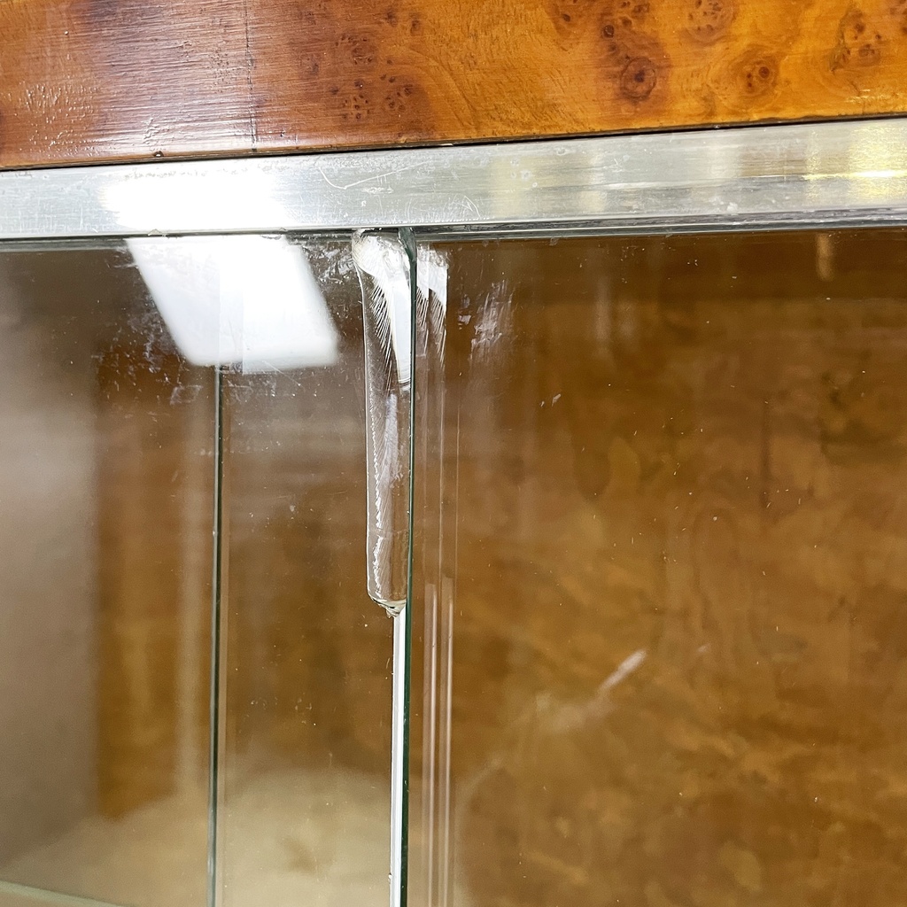 Credenza con vetrina in legno, 1920 ca.