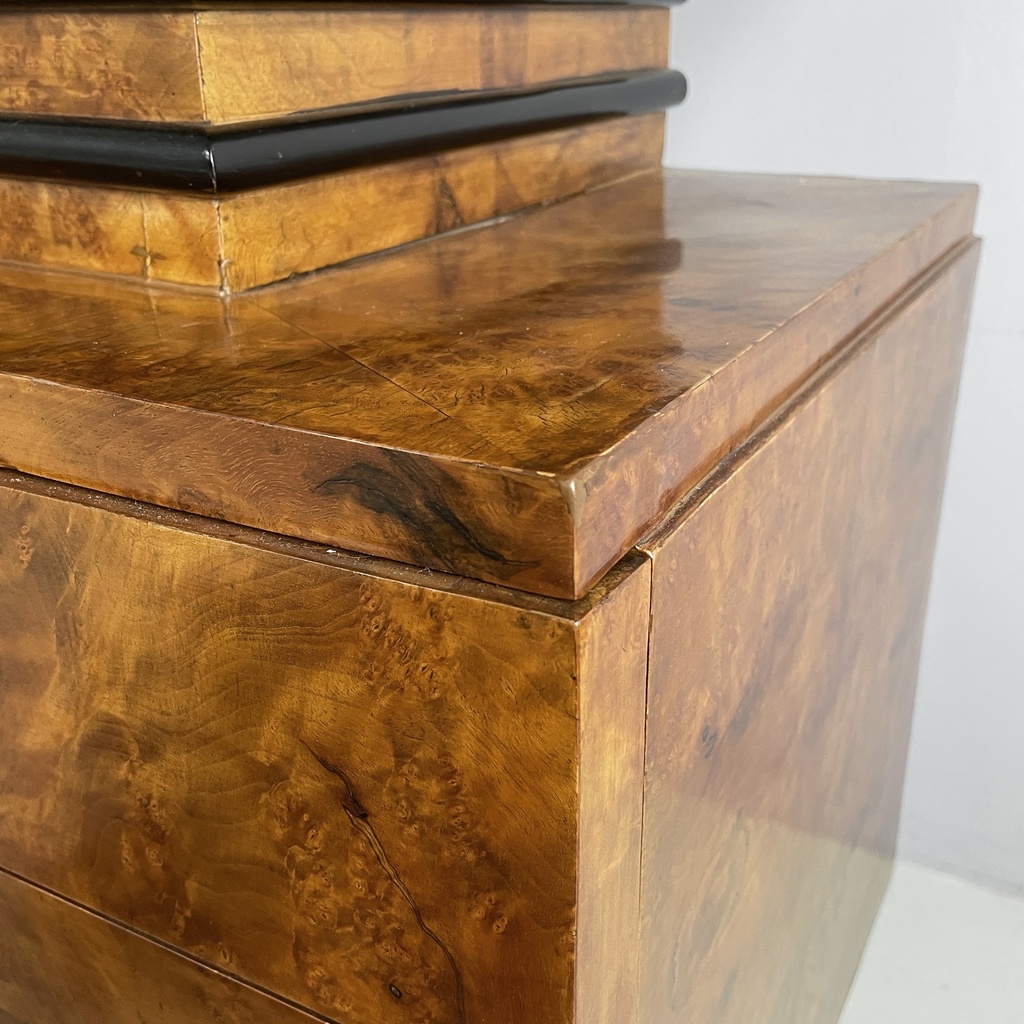 Credenza con vetrina in legno, 1920 ca.