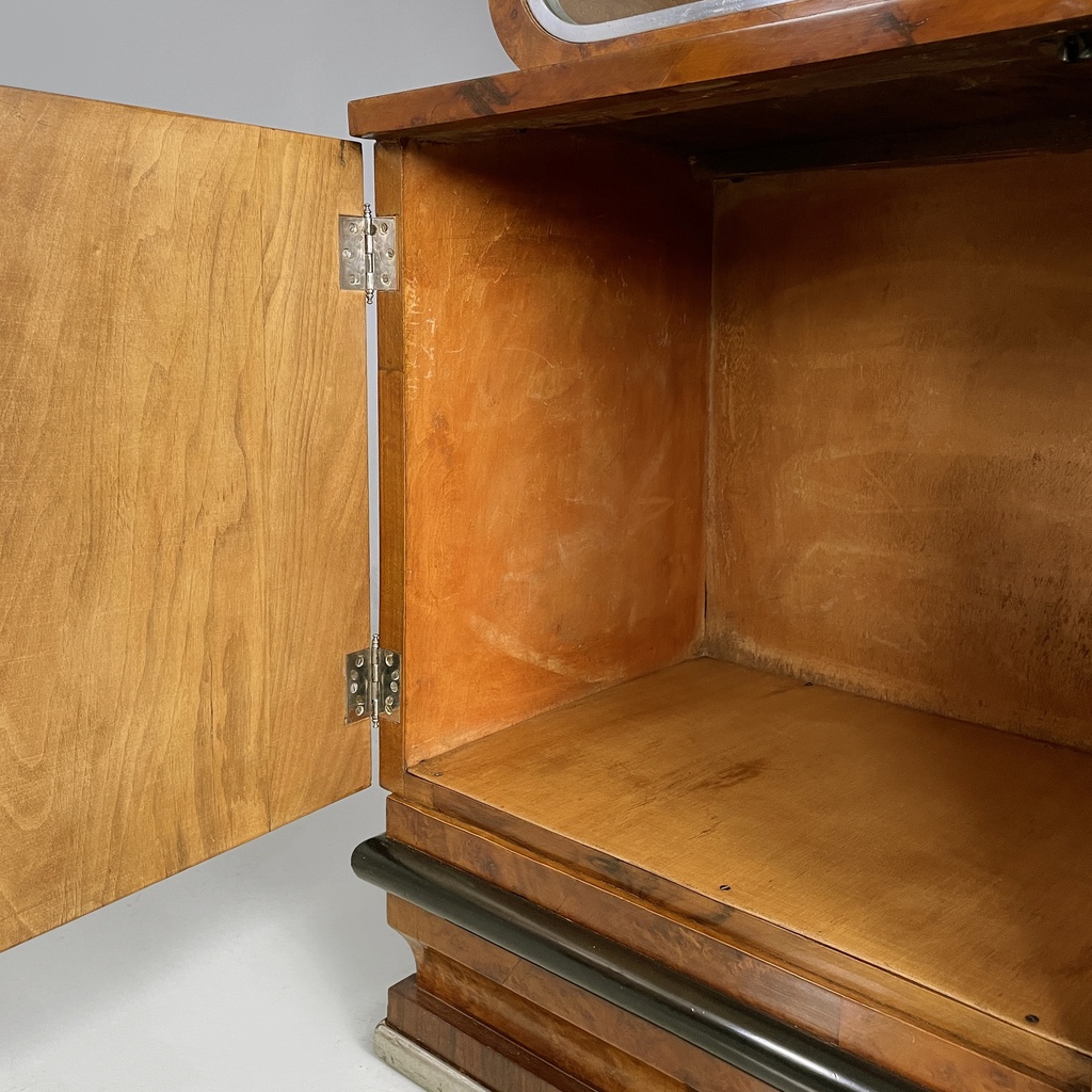 Credenza con vetrina in legno, 1920 ca.