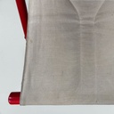 Sedia a pozzetto pieghevole in legno rosso, 1980 ca.