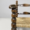 Poltrone in legno e paglia, 1960 ca.