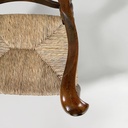 Poltrone in legno e paglia, 1960 ca.