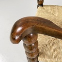 Poltrone in legno e paglia, 1960 ca.