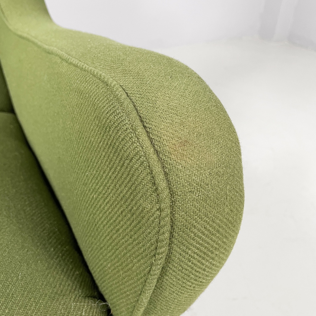 Poltrone in tessuto verde, 1950 ca.