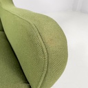 Poltrone in tessuto verde, 1950 ca.