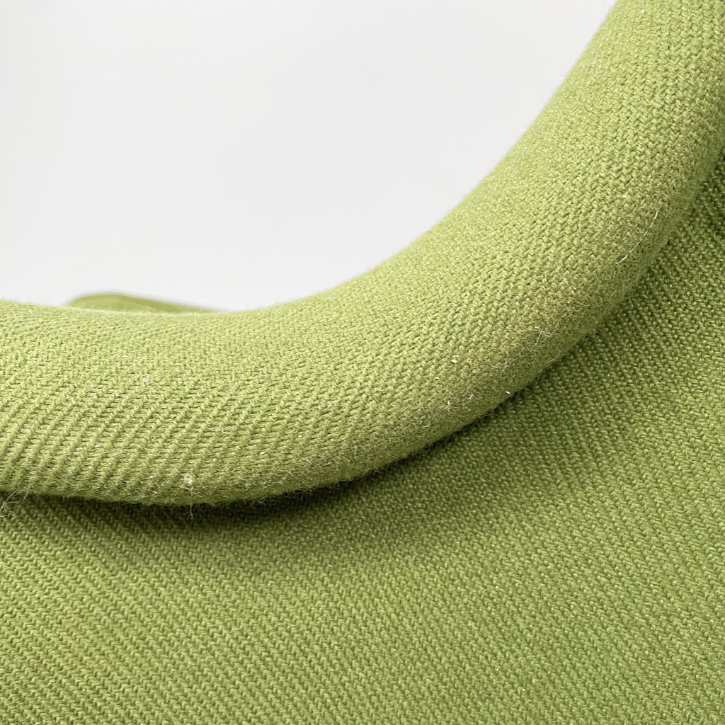 Poltrone in tessuto verde, 1950 ca.