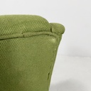 Poltrone in tessuto verde, 1950 ca.