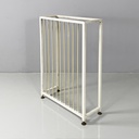 Copricalorifero in metallo bianco, 1950 ca.