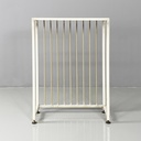 Copricalorifero in metallo bianco, 1950 ca.