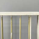 Copricalorifero in metallo bianco, 1950 ca.