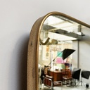 Specchio da parete in ottone, 1950 ca. 